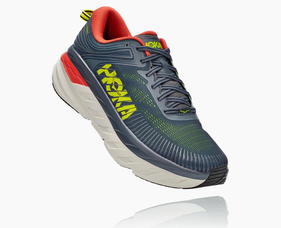 Hoka One One Bondi 7 Löparskor Herr - Marinblå - GVJZU-9768